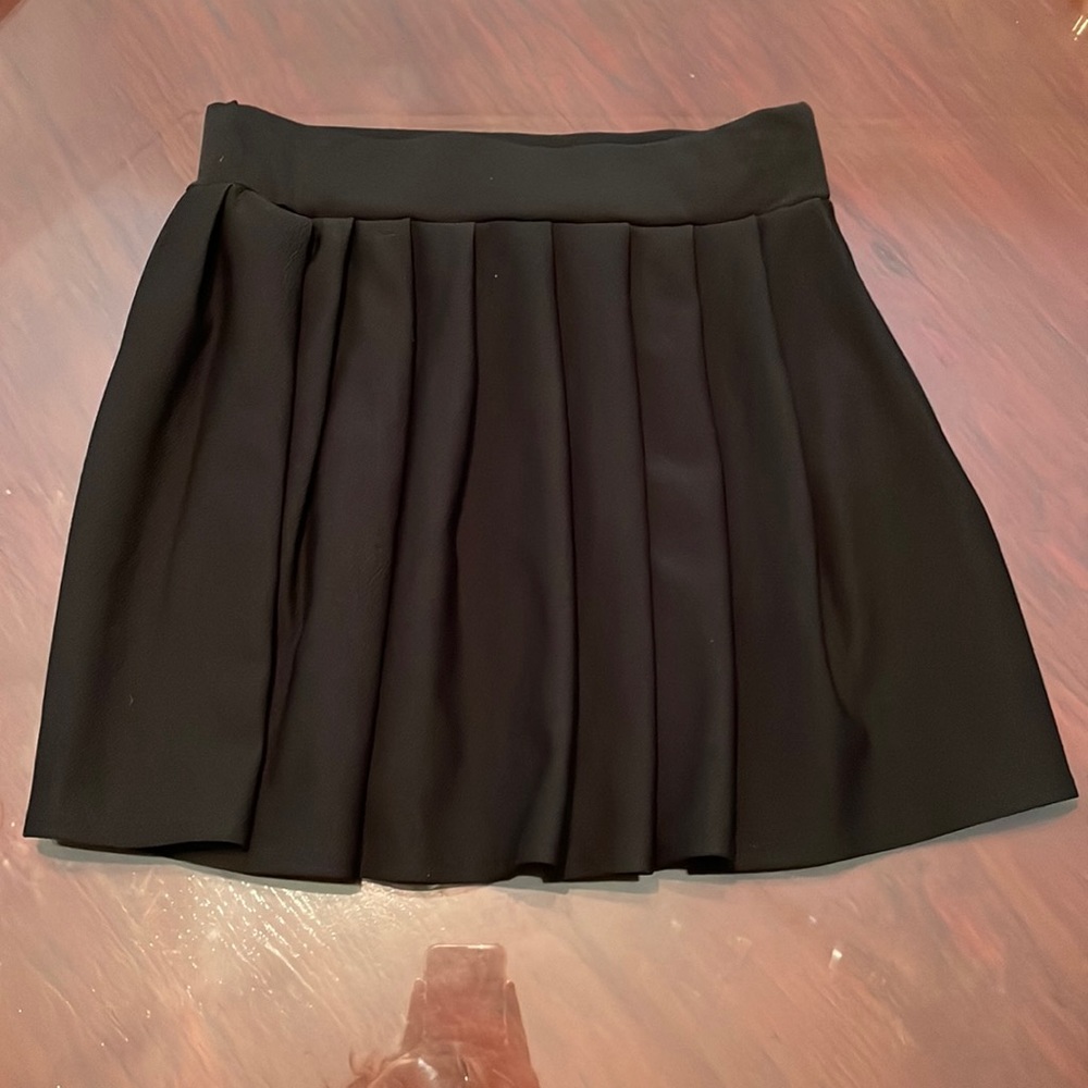 Pleated Black Skirt